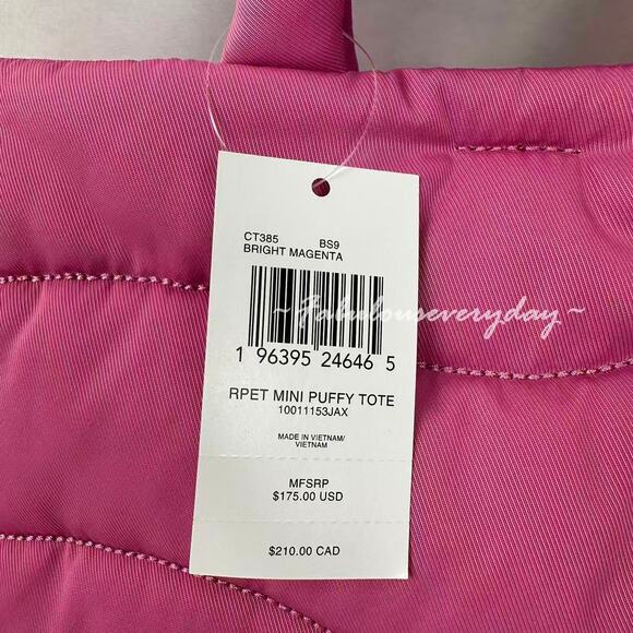 Coach Coachtopia Loop Mini Tote Crossbody In Bright Magenta CT385 NWT Rainbow - Picture 5 of 9